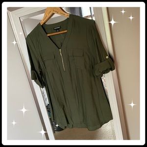 Olive Green Blouse